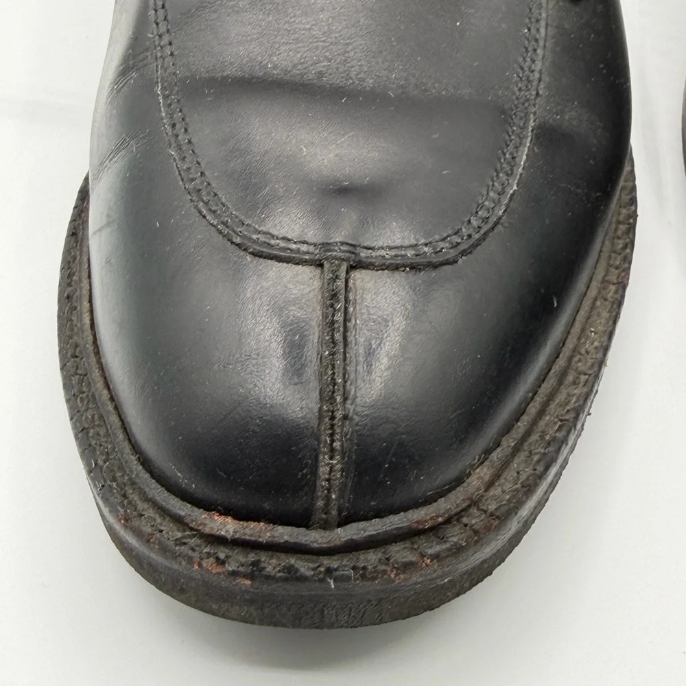 Allen Edmonds Black Ashton Leather Split Toe Rubber Sole Derby Men's Size 11.5
